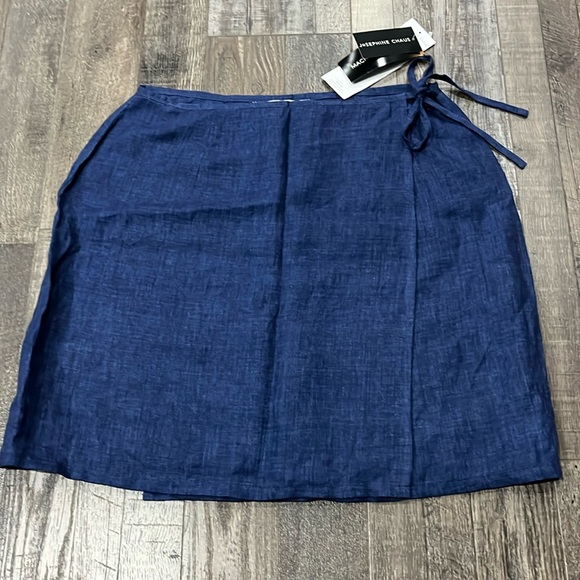NWT Josephine Chaus wrap Jean skirt